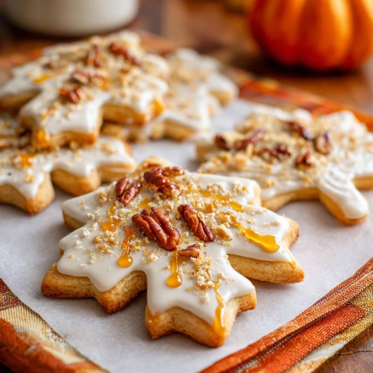 Maple Pecan Leaf Cookies: Picture-Perfect & Delicious