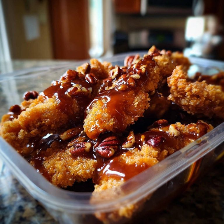 Pecan-Glazed Crispy Chicken Tenders: Crispy & Never Soggy!