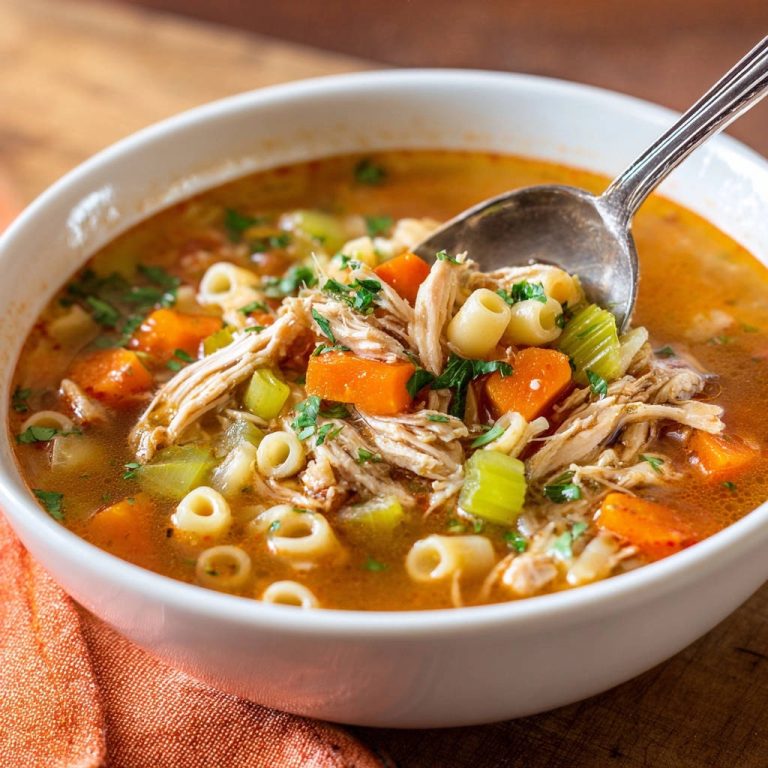 Classic Chicken Noodle Soup: Perfect Pasta, Never Mushy!