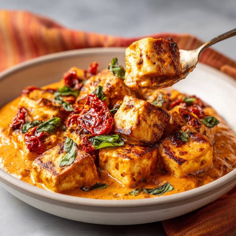 Creamy Sun-Dried Tomato Paneer: Golden Crust, Never Tough