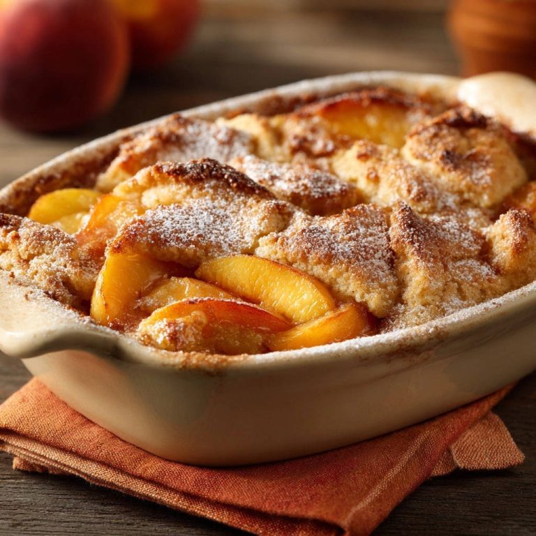 Golden Peach Cobbler: The Secret to a Crisp, Golden Top