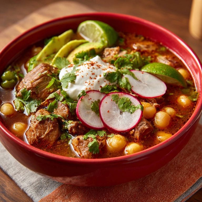 Hearty Beef Pozole Rojo: Melt-in-Your-Mouth Tenderness